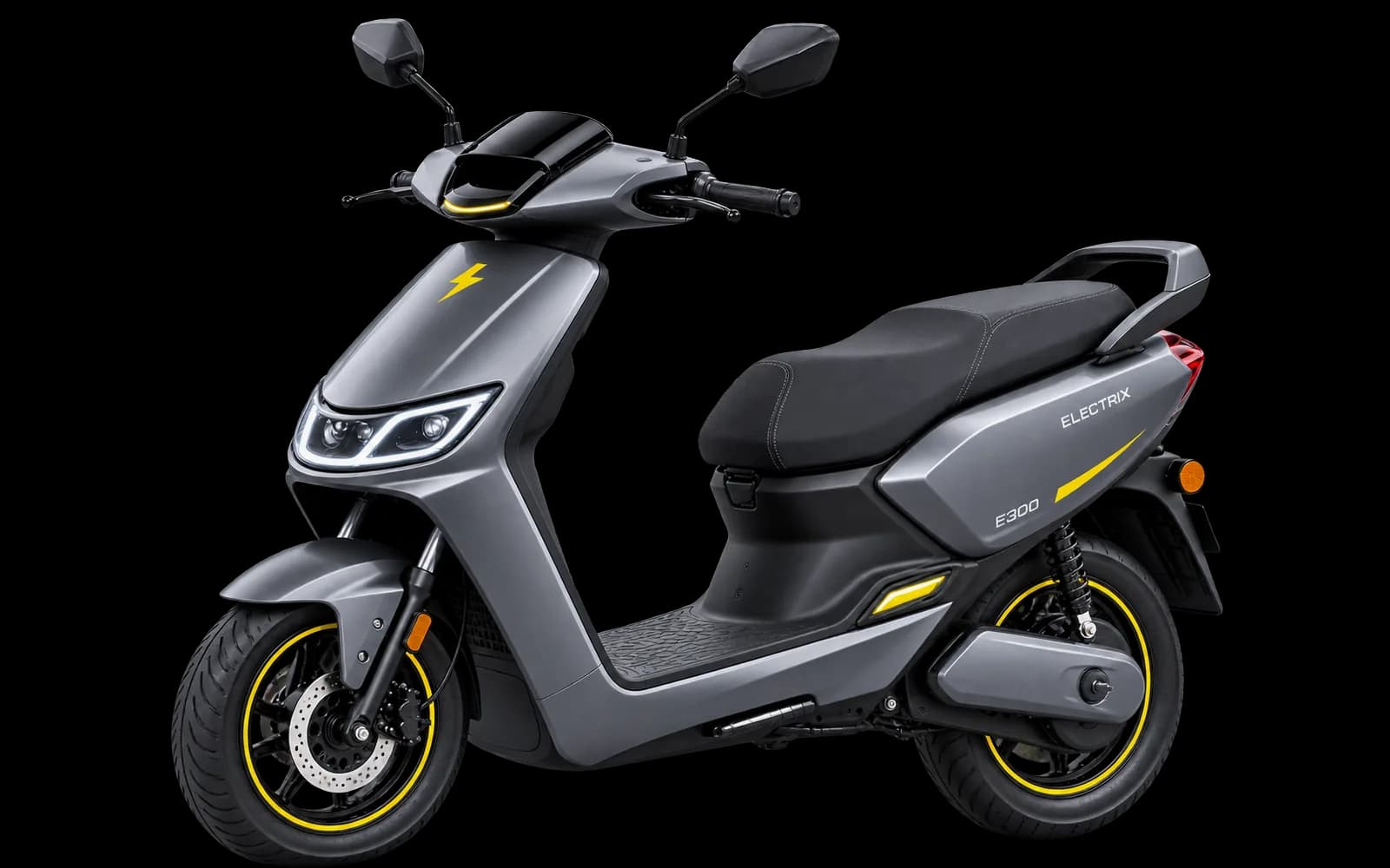 Electric scooter, angled view